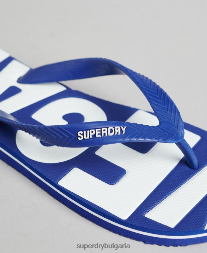 Superdry обувки N00H1921 син мъже реколта веган класически джапанки