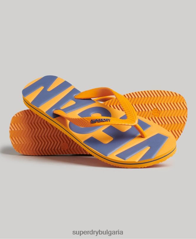 Superdry обувки N00H1925 злато мъже реколта веган класически джапанки