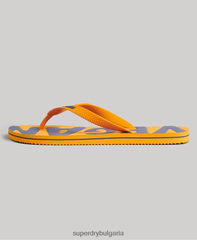 Superdry обувки N00H1925 злато мъже реколта веган класически джапанки