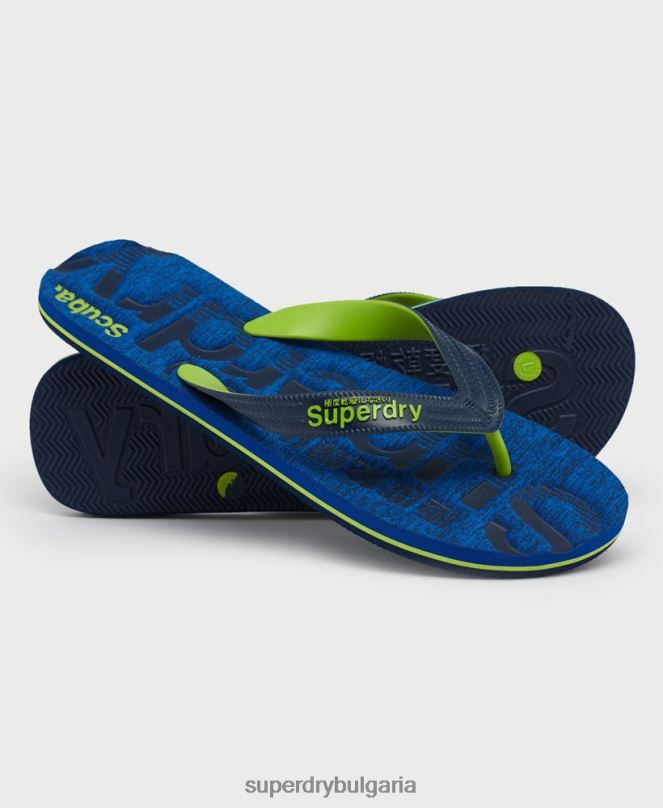 Superdry обувки N00H1929 тъмно синьо мъже джапанки с основно лого