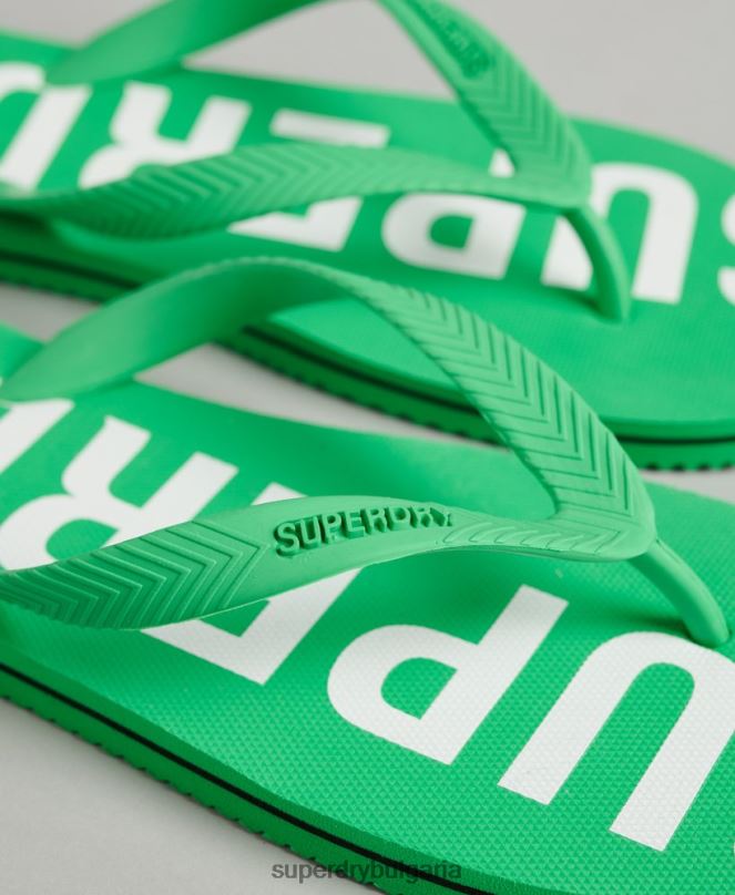 Superdry обувки N00H1932 зелено мъже код основни джапанки
