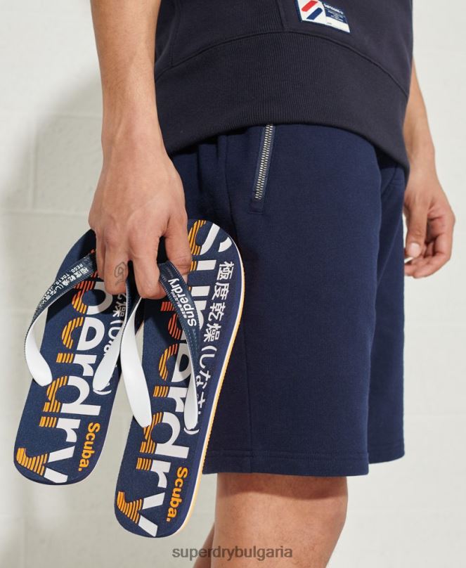 Superdry обувки N00H1936 военноморски флот мъже джапанки с класическо лого