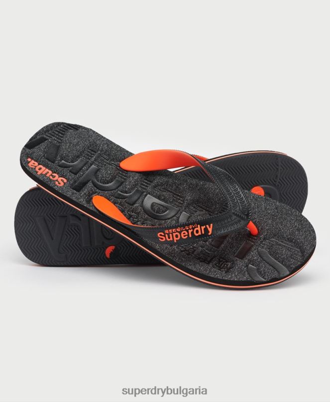 Superdry обувки N00H1947 тъмно сив мъже джапанки с основно лого