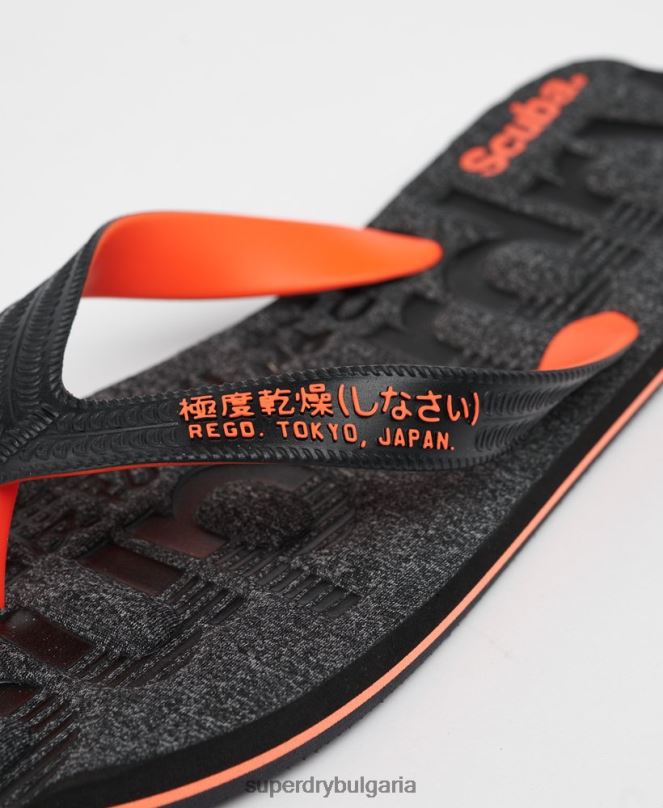 Superdry обувки N00H1947 тъмно сив мъже джапанки с основно лого