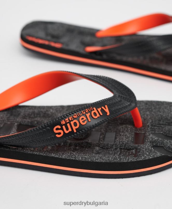 Superdry обувки N00H1947 тъмно сив мъже джапанки с основно лого