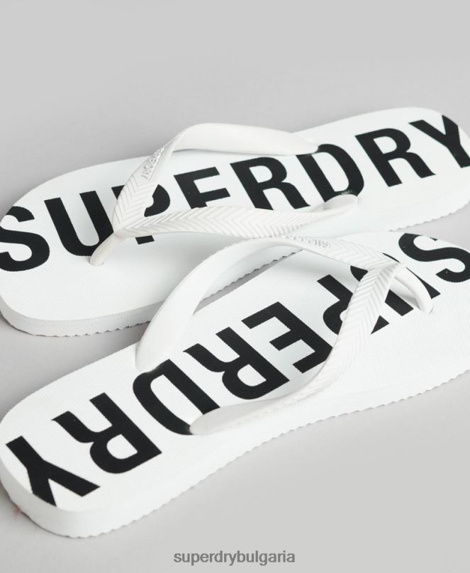 Superdry обувки N00H62 бяло мъже код основни спортни джапанки