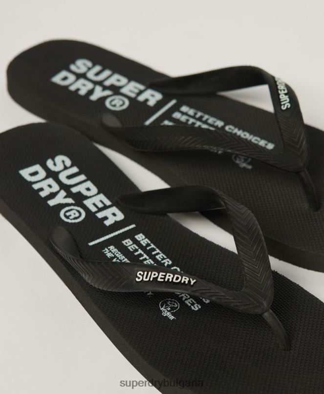 Superdry обувки N00H63 черен мъже студийни джапанки