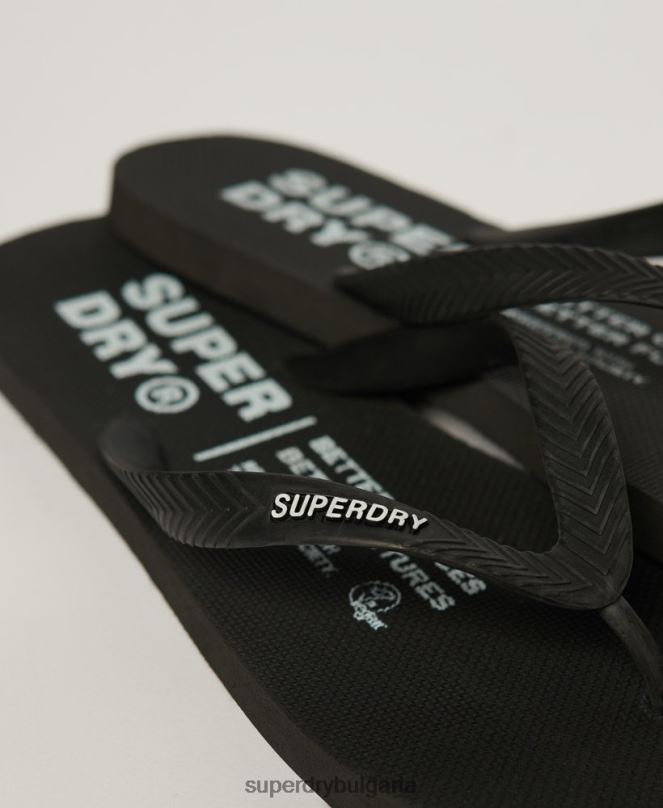 Superdry обувки N00H63 черен мъже студийни джапанки