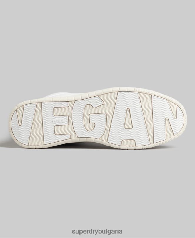 Superdry обувки N00H1909 бяло мъже ретро вегански високи кецове