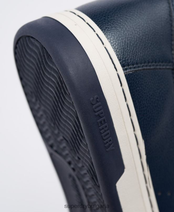 Superdry обувки N00H1926 военноморски флот мъже вегански спортни високи маратонки