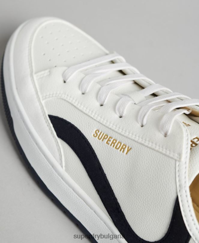 Superdry обувки N00H1950 бяло мъже вегански ниски кецове