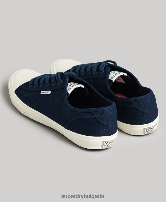 Superdry обувки N00H1953 военноморски флот мъже веган платнени ежедневни кецове