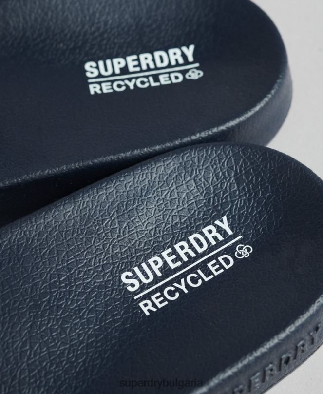 Superdry обувки N00H1907 военноморски флот мъже плъзгачи на основния пул на кода
