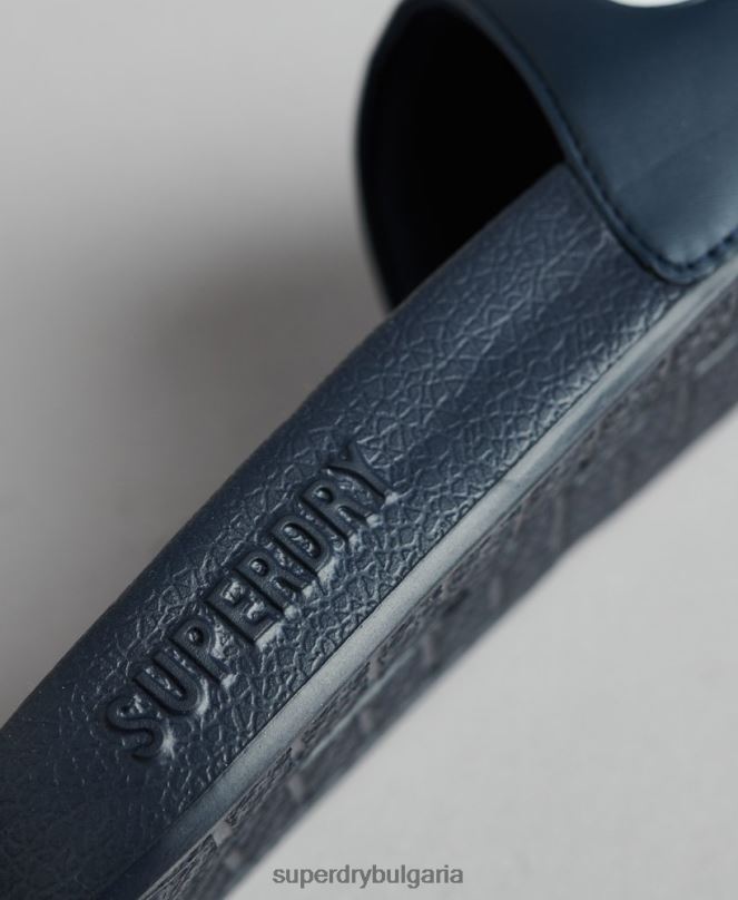 Superdry обувки N00H1907 военноморски флот мъже плъзгачи на основния пул на кода