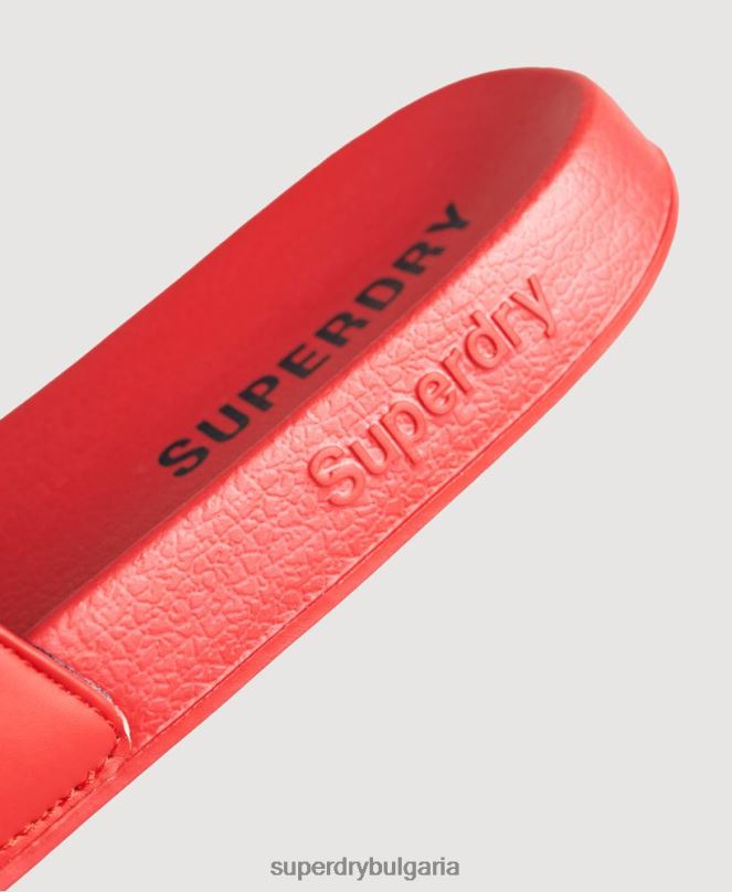 Superdry обувки N00H1920 червен мъже плъзгачи за основен басейн