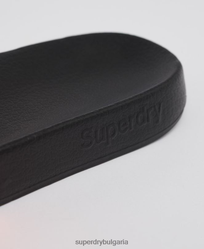 Superdry обувки N00H1934 оранжево мъже класически плъзгачи с лого