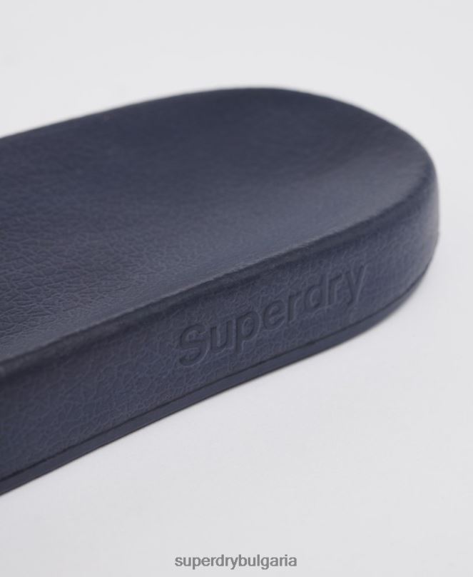 Superdry обувки N00H1952 военноморски флот мъже класически плъзгачи с лого