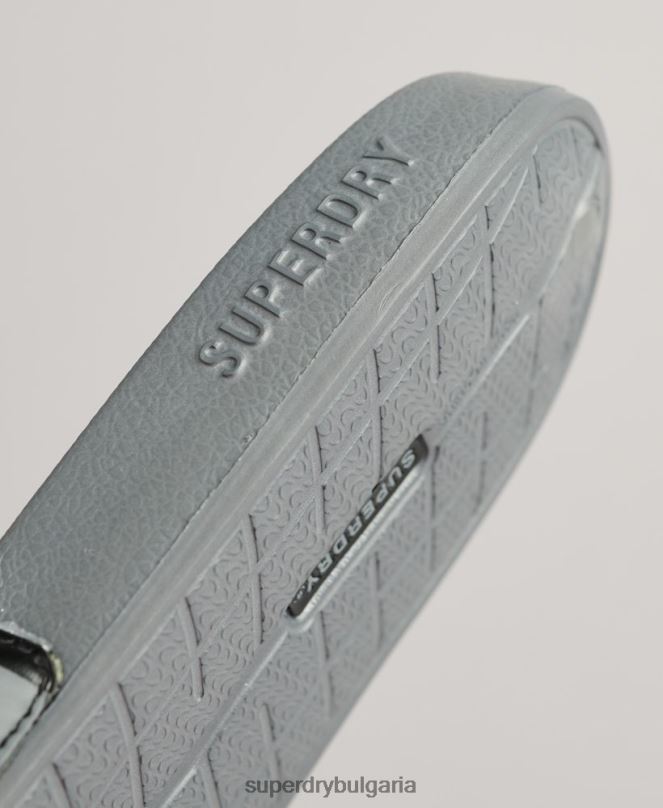 Superdry обувки N00H46 черен мъже плъзгачи за основен басейн